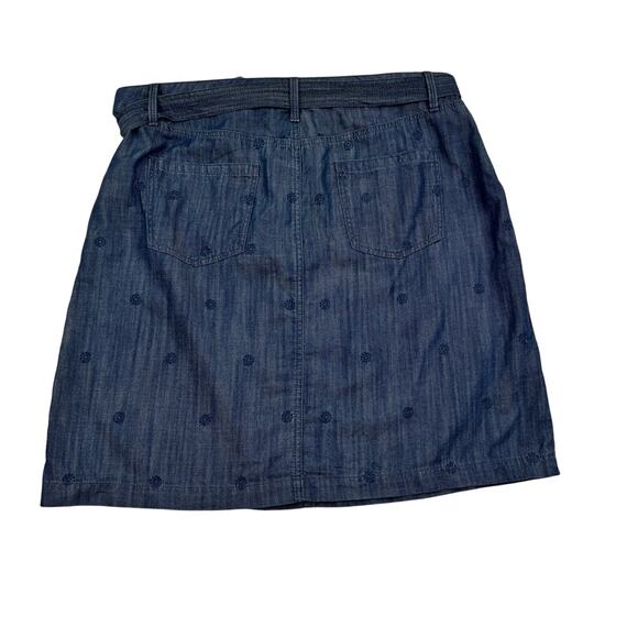 Talbots Embroidered Boho Soft Comfy Lightweight Lyocel Blend Skirt Women's SZ 16 - Picture 3 of 5